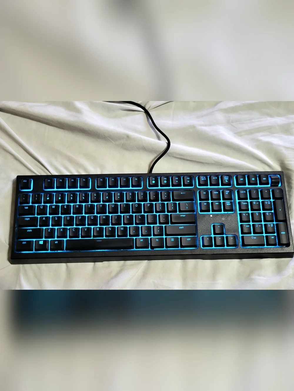Razer Gaming Keyboard in Black with Multicolor Lighting